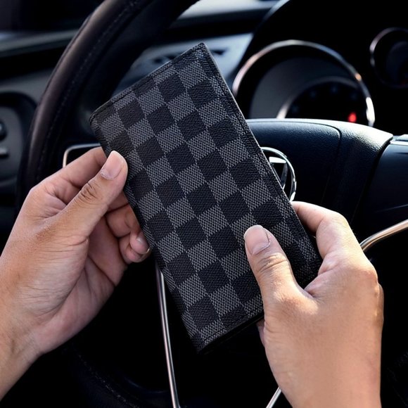 Private Label Other - Simple Bi-Fold Men's Faux Leather Long Wallet NWOT